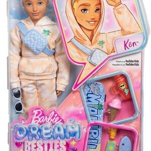 Barbie Dream Besties Ken Doll with Cream Outfit and Blue Accessories